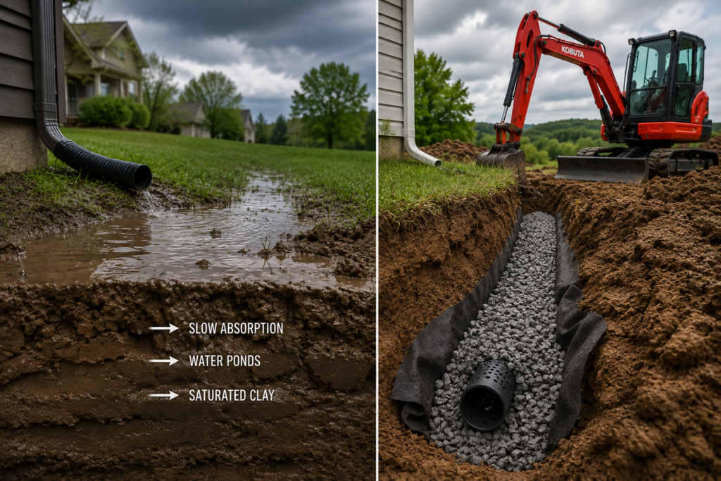 Why Standard Drainage Solutions Sometimes Underperform in Clay Soil